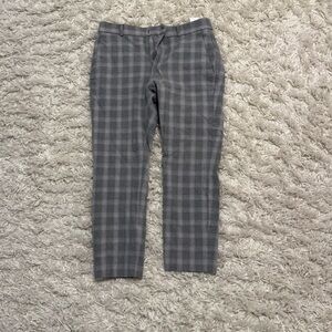 Banana Republic Women's Gray Plaid Pants